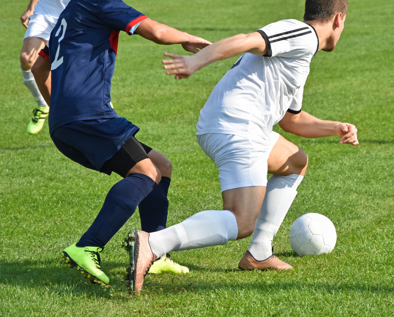 Soccer players in action